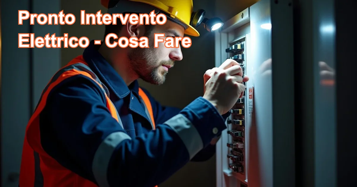 Pronto intervento elettricista Milano