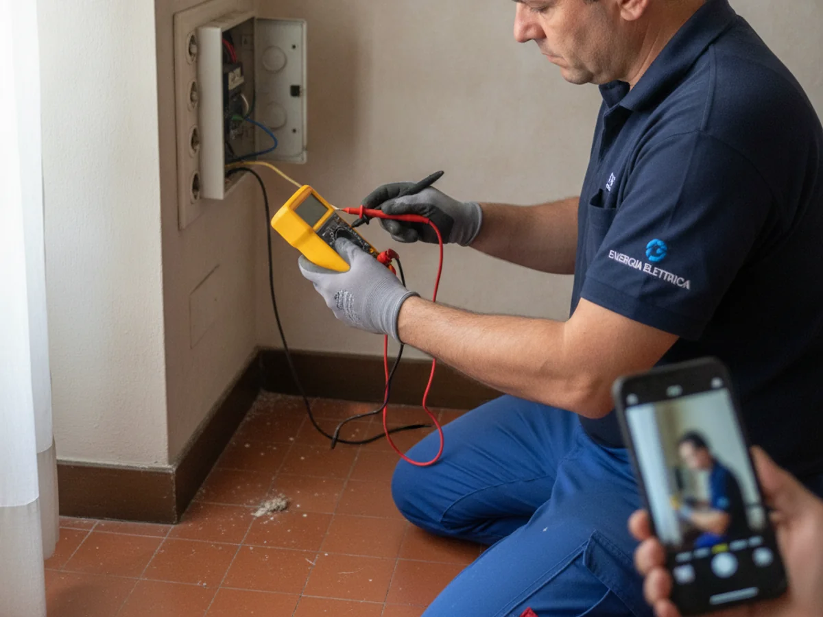 Diagnosi guasto elettrico con multimetro a Milano